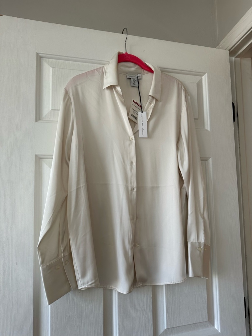 **SOLD ON DEPOP** cupcakes & cashmere Cream Button-Down Shirt